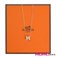 預購 Hermes 愛馬仕 mini POP H 項鍊(白色 Blanc x 玫瑰金)