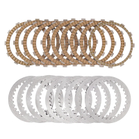 39bD ชิ้นส่วนเครื่องยนต์มอเตอร์ไซค์ AHL แผ่นคลัตช์และชุดแผ่นเหล็กสำหรับ Suzuki SV1000 GSX1300BK B-Ki