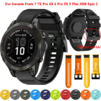 22 26mm Smart Watch QuickFit Strap For Garmin Fenix 7 7X 6 6X Pro 5 5X Plus EPIX Gen 2 3HR Watchband Forerunner 935 945 Bracelet