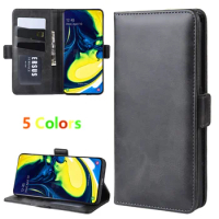 Case For Samsung A80 Leather Wallet Flip Cover Vintage Magnet Phone Case For Samsung Galaxy A90