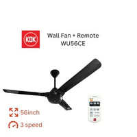 KDK Kipas Angin Plafon WU56CE - Ceiling Fan Remote 56 inch Warna Hitam Kipas Angin Plafon