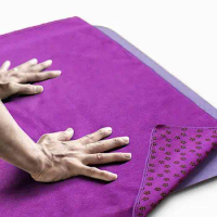 Non Slip Yoga Mat Towel Blanket Sports Travel Fitness Pilates Exercise Cover Workout Mats Exercise Equipment oga Towel Cloth Mat