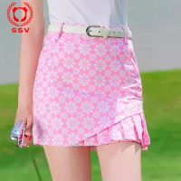 ladies golf printing skrit quick drying fashion breathable women tennis golf skort pants casual short dresses
