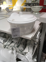 蔬菜甩幹機  IKEA宜家家居托奇蔬菜脫水器洗菜甩水器水果沙拉甩干機瀝水籃【MJ17560】