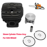 56mm Cylinder Piston Assembly for Stihl MS660 MS 660 066 Big Bore Chainsaws Spare Parts Garden Tools