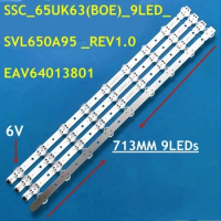 New 10kit LED Strip for 65UK6090PUA 65UK6200PUA 65UK6300PUE 65UK6320PTE 65UM7100PLA 65UK63_9LED_SVL6