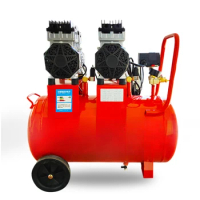High Pressure Electric 1hp 2hp 3hp 10hp 7.5KW 0.8KW silent oil free small mini portable piston air compressor