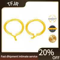 Gelang Licin Wanita, TF Vietnam, Bersalut Emas, Diameter Dalam 60cm, Lebar 8mm, Gelang Rata Musim Bu