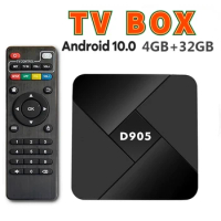 New Android 10.0 TV BOX 2.4G Wifi 4G+32G 4k 3D TV Receiver Media Player High Qualty TV BOX game Console Fast Box Dropshipping
