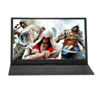 Full HD 1080P Gaming IPS 4K Portable Monitor 15.6 inch with Type-C USB for Laptop PC