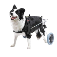 Pet Dog Wheelchair for Back Legs Adjustable Rehabilitation Cat Wheelchair Lightweight Wheelchair for Disabled Dogs Walking Tools
