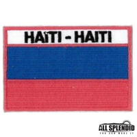 海地 Haiti 全繡 布貼片 國旗 刺繡貼 3D 肩章 布藝 貼布章 手作文創 補丁貼布 背包 布貼