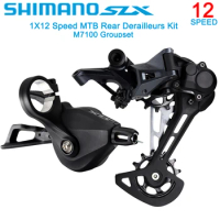 SHIMANO DEORE SLX M7100 1x12v Groupset 12 Speed SL-M7100 Shifter and RD-M7100-SGS Rear Derailleur Original Parts Bike Accessorie