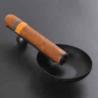 Stainless Steel Spoon Shaped Ashtray Portable Metal European Style Tools Cuban Cigar Accessories Holder Cool Gadgets Smoking