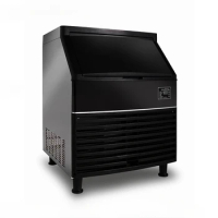 Ice machine 73KG commercial milk tea shop integrated air cooling bar automatic square ice large