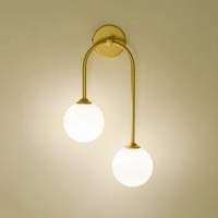Postmodern minimalist magic bean wall lamp, personalized bedside lamp, wall lamp, Nordic TV background wall lamp, hallway lamp