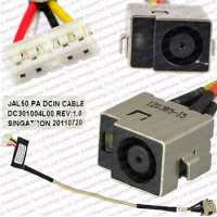 3 pieces/lot Laptop AC DC Power Jack socket with cable connector wire for HP Compaq Presario PAVILION DV4 CQ40 CQ45 486864-001