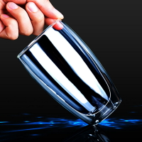 雙層玻璃杯隔熱家用口杯喝水ins水杯防燙熱水果汁杯啤酒杯咖啡杯