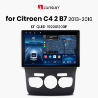 Junsun X7 MAX 13.1“ 2K AI Voice Wireless CarPlay Android Auto Car Radio For Citroen C4 2 B7 2013 - 2016 Multimedia autoradio