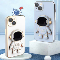 Astronaut Phone Holder Case For Samsung Galaxy A11 Eurasian version A02 Euro For Sam A03 CORE A10S M12 A12 4G Stand Back Cover