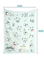 ผ้าห่มฟรีซ 60x80 นิ้ว ลาย POCHACCO ลิขสิทธิ์ SANRIO แท้ PF007
