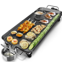 韓式家用不粘鍋電烤爐無煙烤肉機電烤盤鐵板燒烤肉鍋燒烤工具架