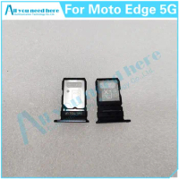 For Motorola Moto Edge 5G SIM Card Tray Slot Holder Adapter Socket Repair Parts Sim Tray Holder Replacement