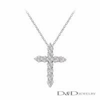 【D&amp;D JEWELRY】cross鑽石十字架(項鍊)