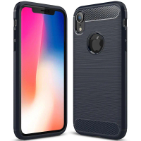 Ốp Điện Thoại iPhone XR, Ốp Bảo Vệ Silicon, Chống Sốc, Ốp Thiết Kế Bằng Sợi Carbon