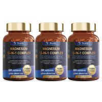 <vsei>12-in-1 Magnesium Complex (700mg) – Potency Vegan Capsules with 7 Premium Magnesium Forms (Gly