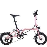 Mint Domestic Small Cloth Folding Bicycle Portable BOB 3speed -14inch Clamp Brake Male and Female Adult and Children's Bicycle