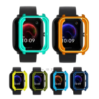 FIFATA TPU Soft Silicone Protector Shell For Xiaomi Huami Amazfit Bip U/Bip Smart Watch Protective Case Bumper For Amazfit Pop