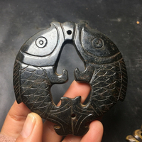 老玉古玉雙魚如意掛件古玩玉器玉墜文玩擺件玉器高古玉雜項吊墜