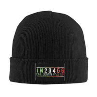 1N23456 One Down Five Up Gears Knit Hat Beanie Winter Hat Warm Acrylic Fashion Cap Men Women