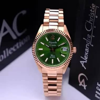 ALEXANDRE CHRISTIE AC5016 / AC 5016 ROSEGOLD GREEN SAPPHIRE ORIGINAL