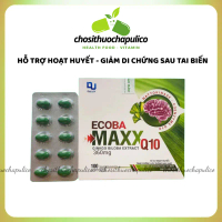 Viên uống ECOBA MAXX Q10 hộp 100 viên Ginkgo Biloba Extract 360mg Hỗ trợ hoạt huyết, tăng cường lưu 