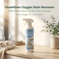 Glowhome 500ml Fabric Cleaner Spray Multi-purpose Powerful Stain Remover Fast Remove Oil Ink Coffee 
