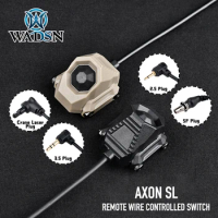 WADSN AXON SL Tactical Remote Pressure Switch Modbutton Surefir M300 M600 2.5 3.5 SF Crane Plug Fit 20mm Rail NGAL PEQ OGL Laser