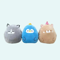 Bantal Peluk Oval Animal Series , Handwarmer Animal Husky Bear Pinguin pillow