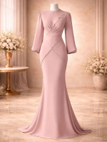 COD Rahma Dress bahan Maxmara Velvet gamis maxy Pesta Wanita Jumbo S M L XL Gamis Wanita Terbaru 202