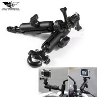 Motorcycle Camera Holder Handlebar Mirror Mount Bike Bracket for GoPro Hero FOR YAMAHA XMAX300 YZF-R125 XT 600 XSR 700 XSR900