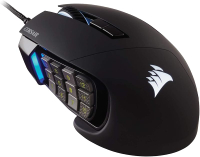 Corsair SCIMITAR RGB ELITE Gaming Mouse สำหรับ MOBA MMO - 18000 DPI-17ปุ่ม Progamable-รองรับ ICUE-สี
