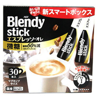 (狀5)AGF BlendyStick微糖義式咖啡歐蕾(255g(30X8.5g)/盒) [大買家]