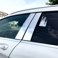 【IDFR】Benz 賓士 GLA X156 2017~2019 鍍鉻銀 車門門柱蓋 中柱貼片(GLA X156 改裝 門窗中柱 飾片)