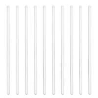 UKCOCO Long High Temperature Resistant Glass Stirring Rods Clear Harden Glass Sticks for Stir Hot Cold Beverages