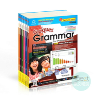 Conquer Grammar Workbook(六冊) | 外文 | SAP | 教材 | 詞彙 | 語法 | 詞彙 | 語法 | 填空 | 閱讀 | 改錯 | 句子 | 成語 | 變形 | 寫作 | 理解力