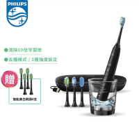 結帳再折★加贈刷頭【PHILIPS 飛利浦】Sonicare Smart鑽石靚白智能音波電動牙刷｜四色 HX9924-星爵黑