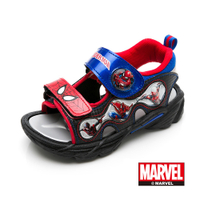 【Marvel 漫威】蜘蛛人 童電燈涼鞋-黑紅/MNKT24100