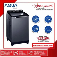 AQUA AQW-1020R MESIN CUCI 1 TABUNG 10,5 KG TOP LOADING LOW WATT-ORI -