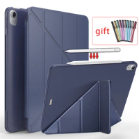Air 4 Case For New iPad Air 4 10.9 2020 Smart PU Leather Magnetic tablet cover For iPad 10.9in case Ultra Thin Soft back+Pencil